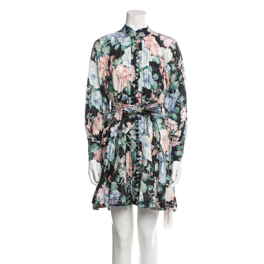 Zimmermann Floral High-Neck Dress - Picture 2 of 6